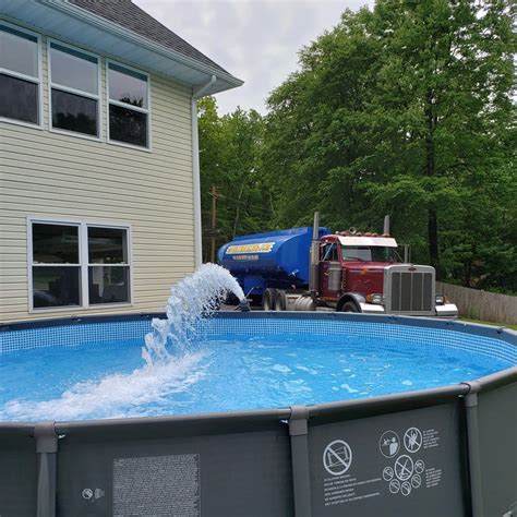 pool water delivery harrisburg pa|aqua duck pool water service.